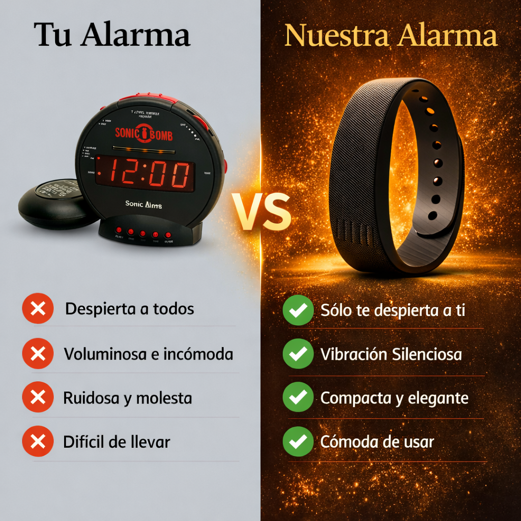 Lumqen Band – Alarma vibratoria silenciosa para personas con dificultades auditivas