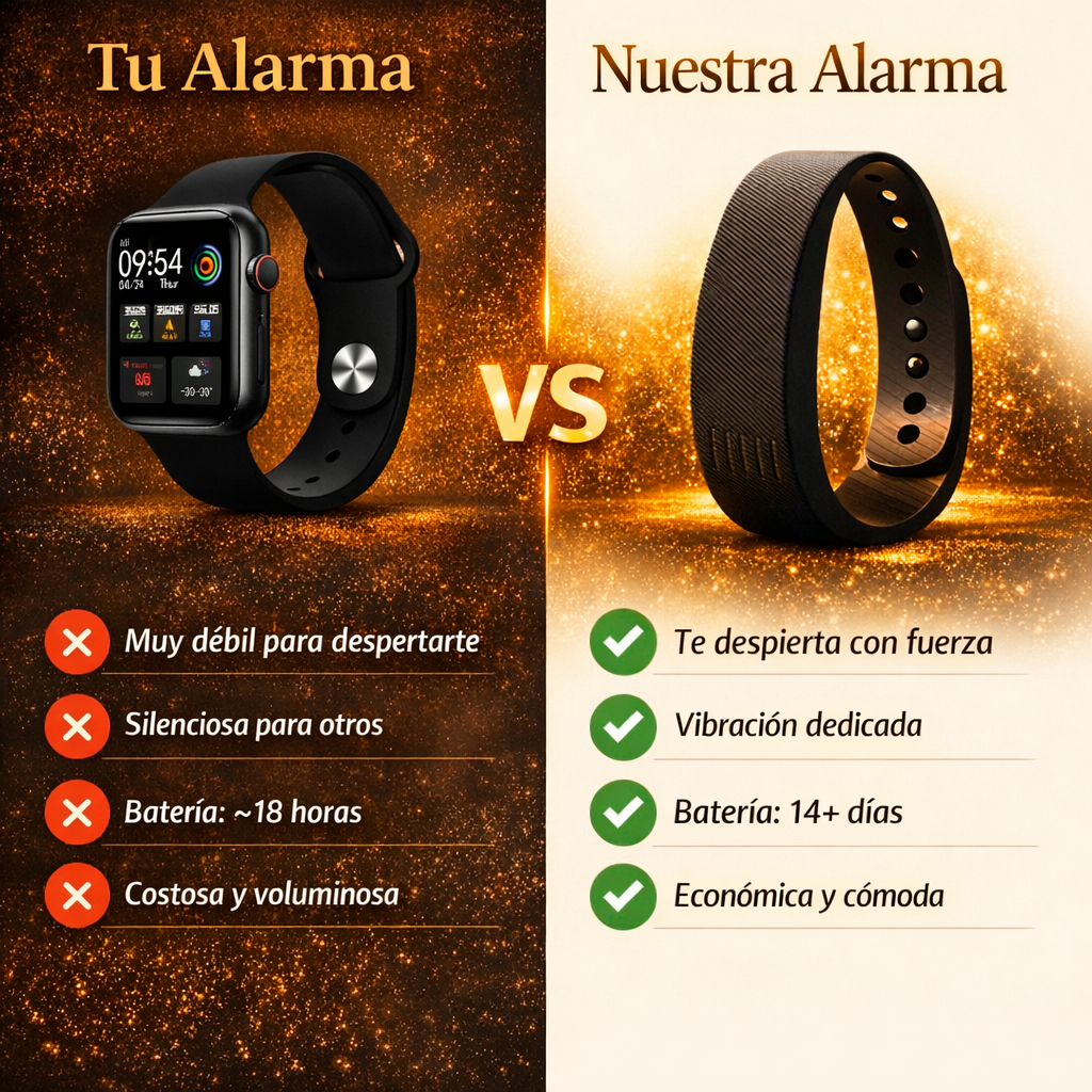 Lumqen Band – Alarma vibratoria silenciosa para personas con dificultades auditivas