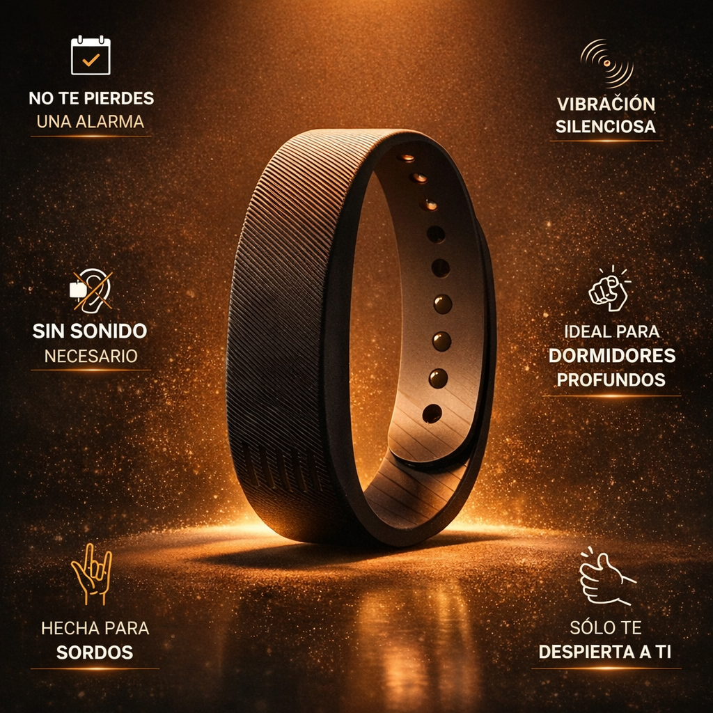 Lumqen Band – Alarma vibratoria silenciosa para personas con dificultades auditivas